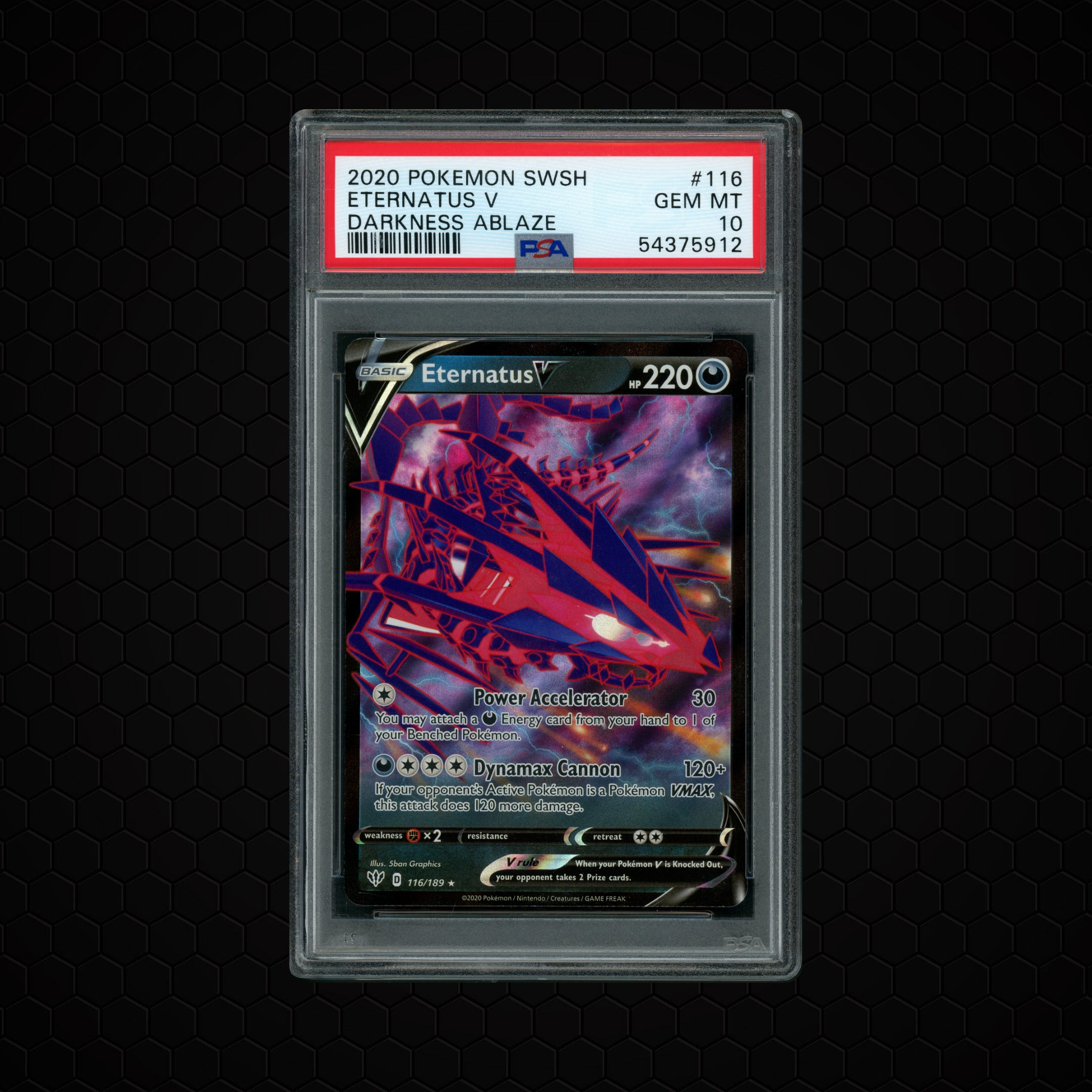 2020 Darkness Ablaze Eternatus V #116 PSA 10