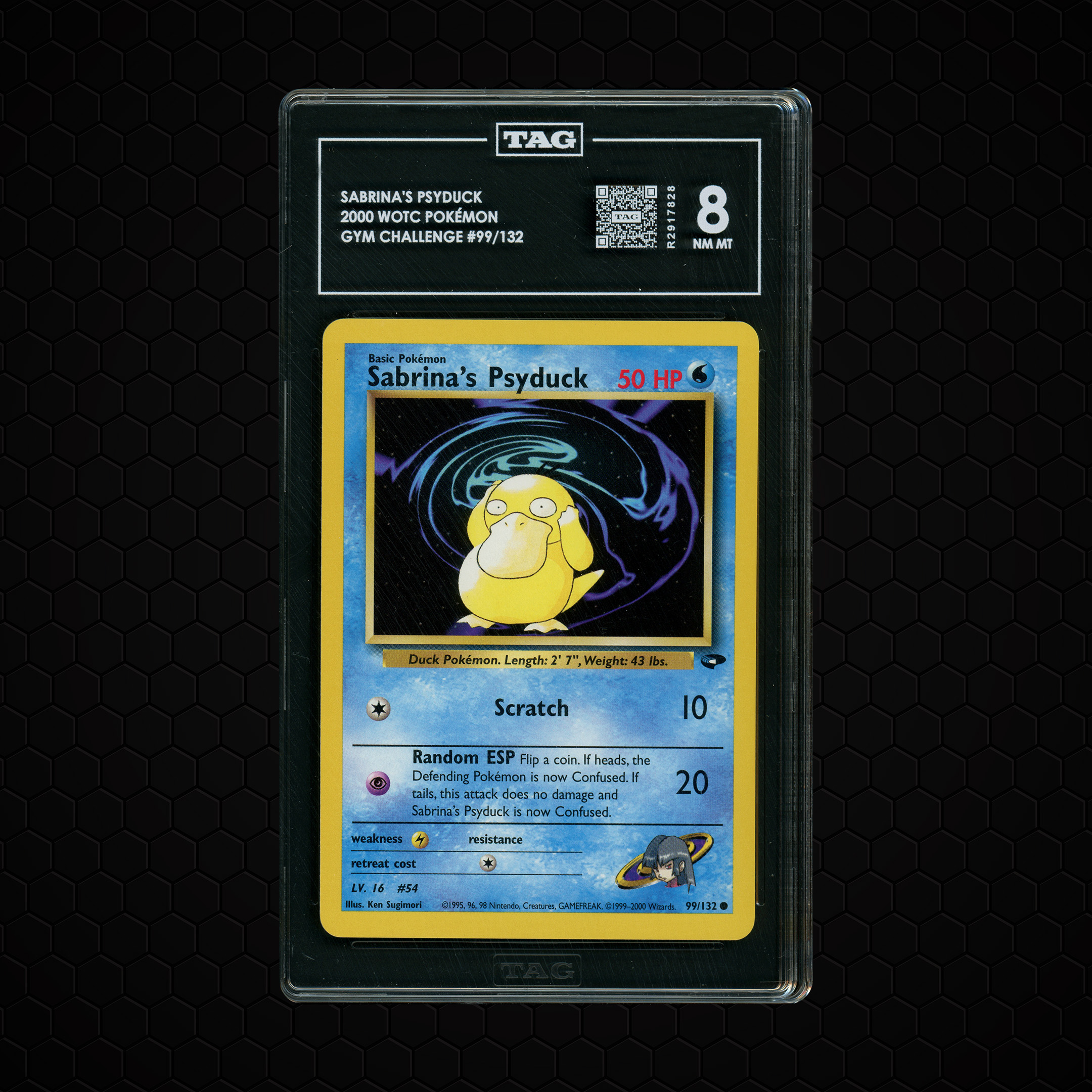 2000 Gym Challenge Sabrina's Psyduck #99 TAG 8