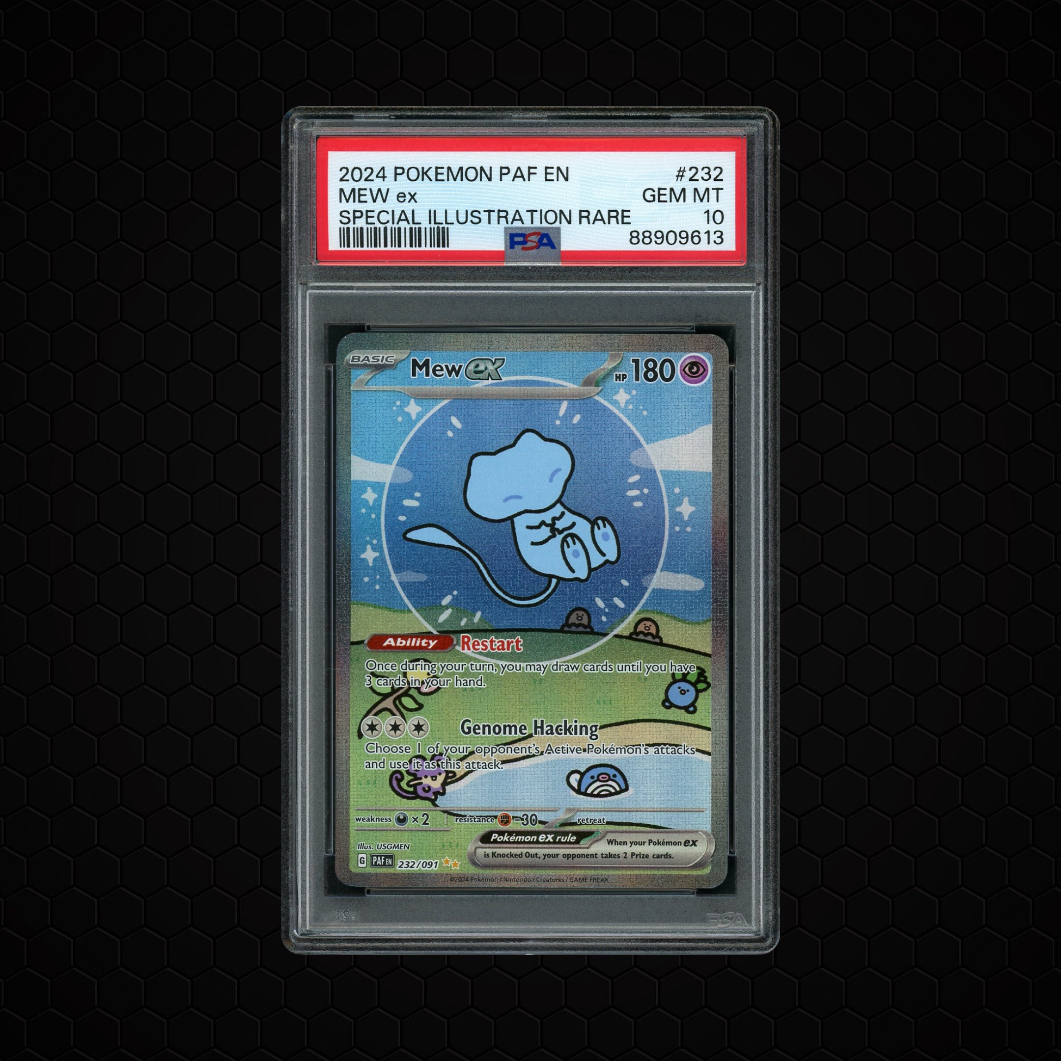 2024 Paldean Fates Mew EX #232 PSA 10