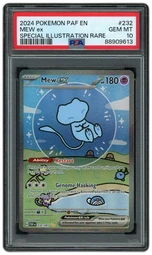 2024 Paldean Fates Mew EX #232 PSA 10 on Beezie.