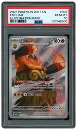 2025 White Flare Emboar #98 PSA 10 on Beezie.