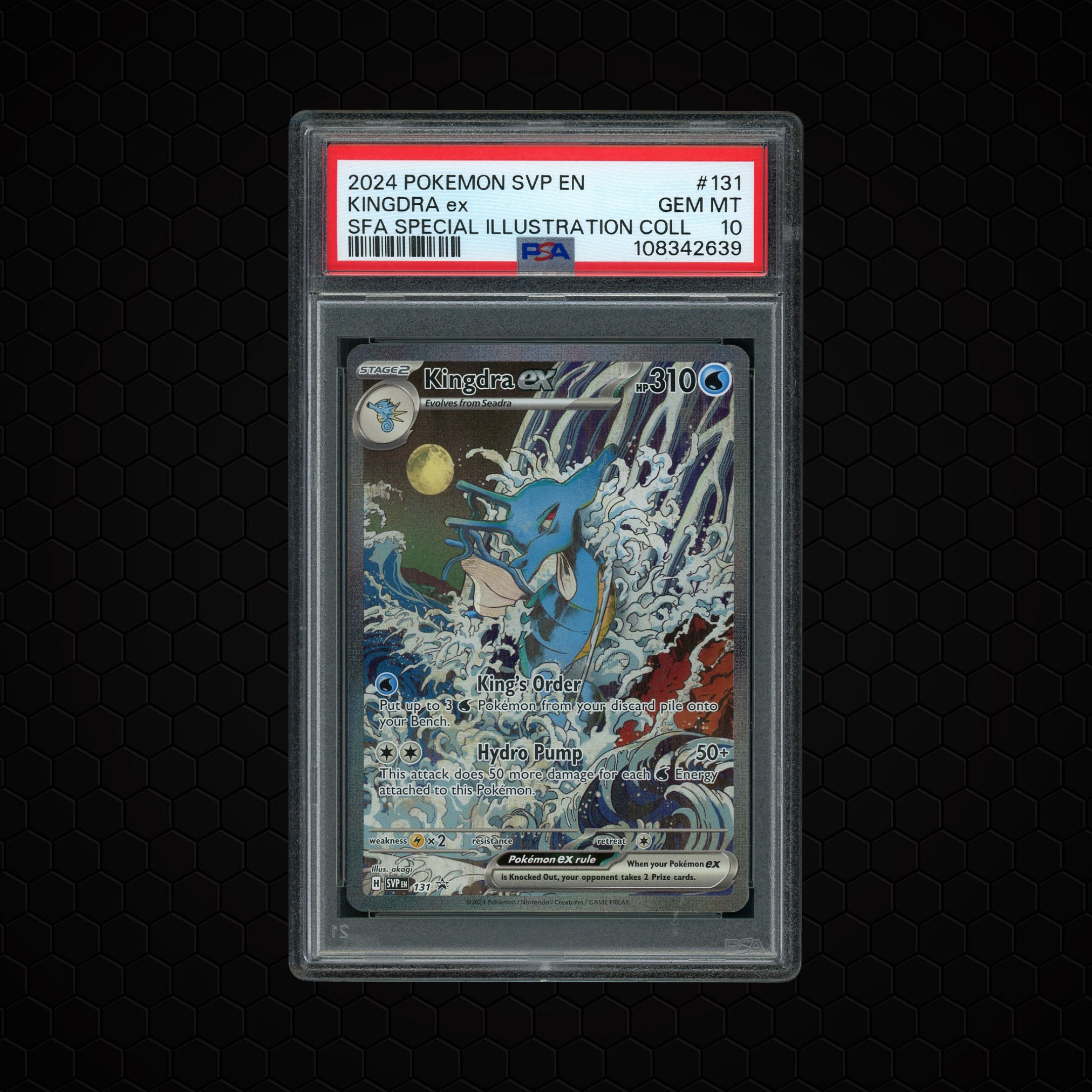 2024 Black Star Promo Kingdra EX #131 PSA 10