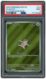 2024 Surging Sparks Slakoth #212 PSA 9 on Beezie.