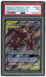 2020 Black Star Promo Umbreon & Darkrai GX #SM241 PSA 9 on Beezie.