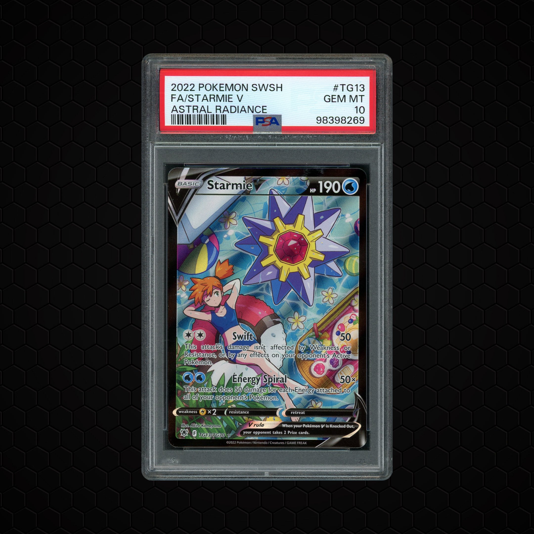 2022 Astral Radiance Starmie V #TG13 PSA 10