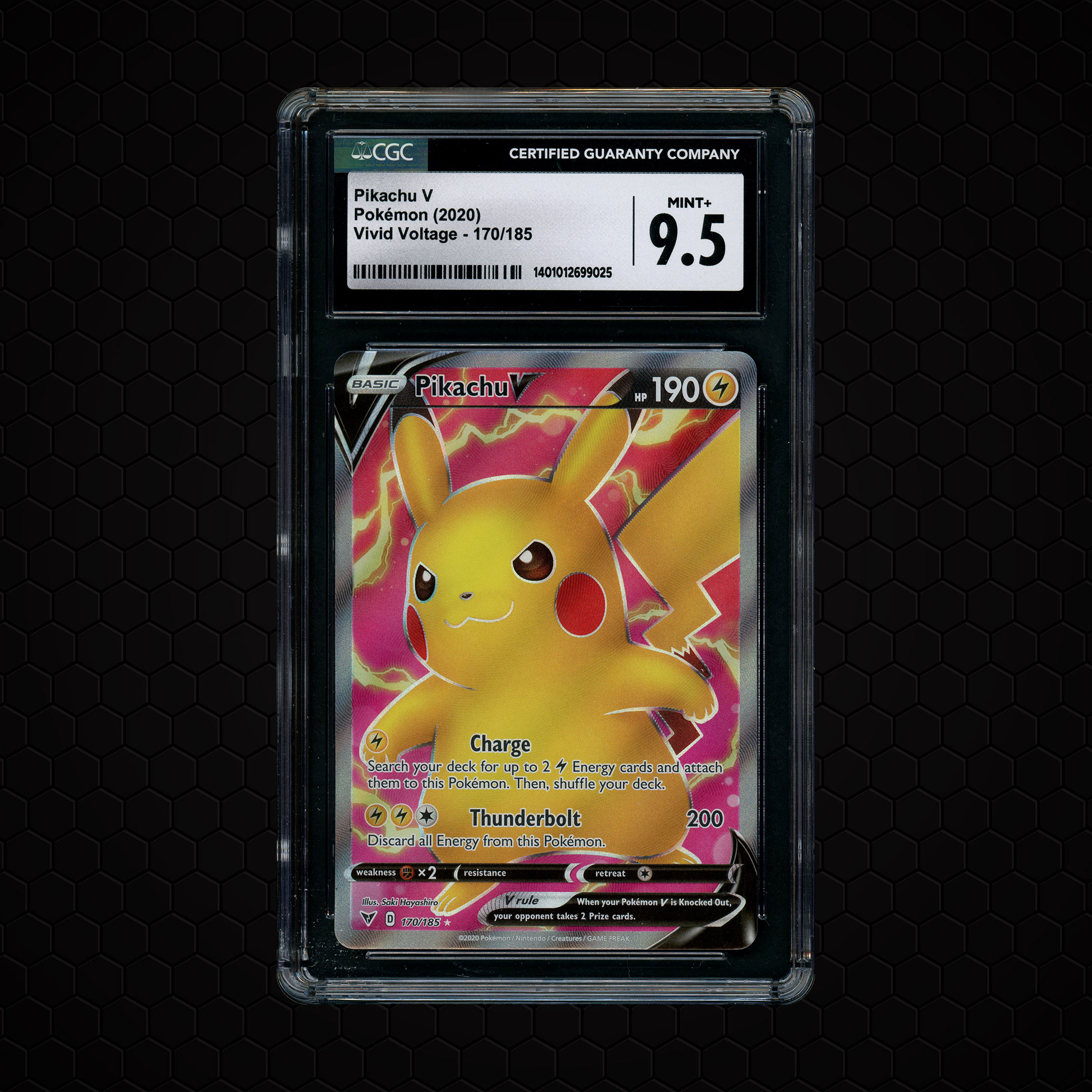 2020 Vivid Voltage Pikachu V #170 CGC 9.5