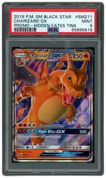 2019 Black Star Promo Charizard GX #SM211 PSA 9 on Beezie.
