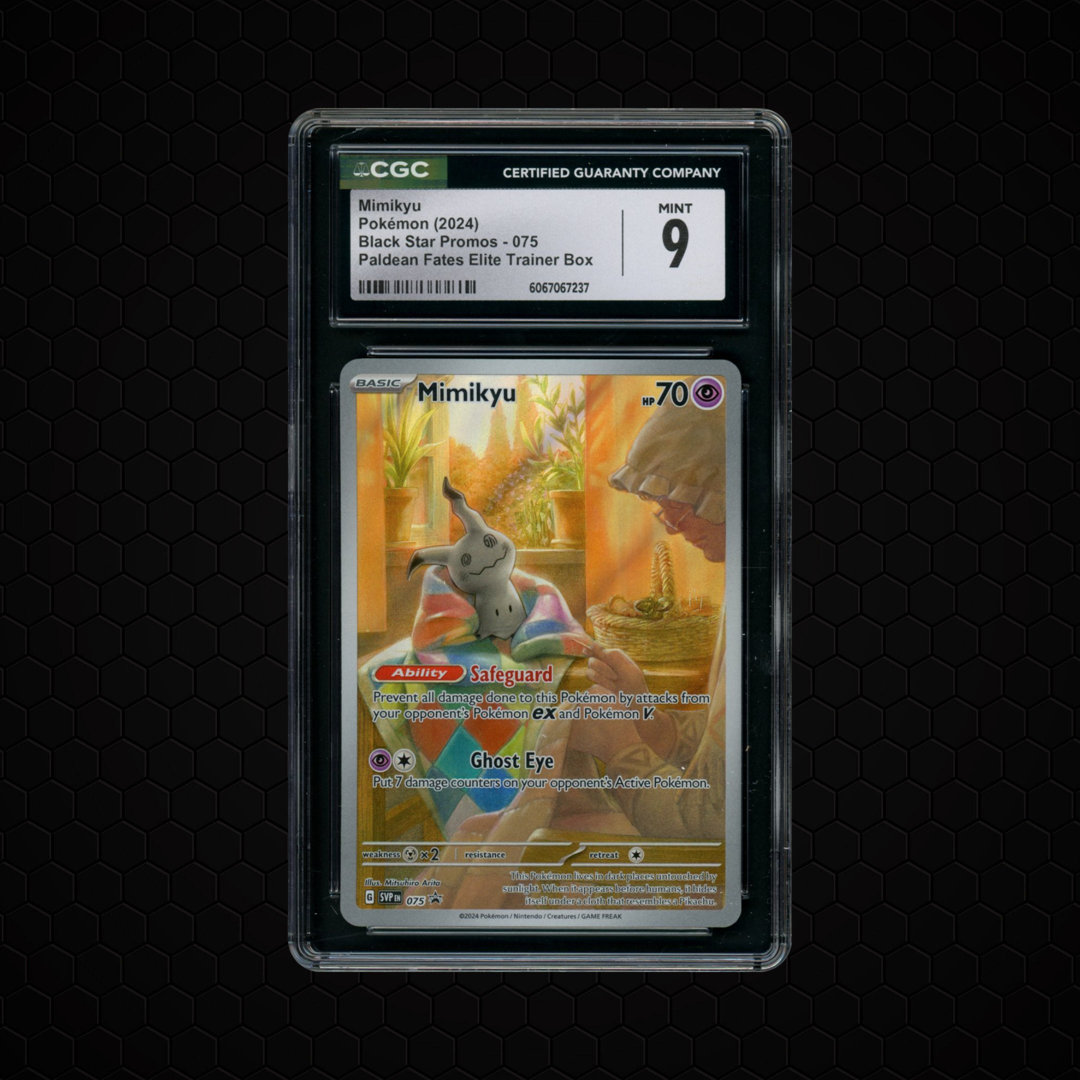 2024 Black Star Promo Mimikyu #75 CGC 9