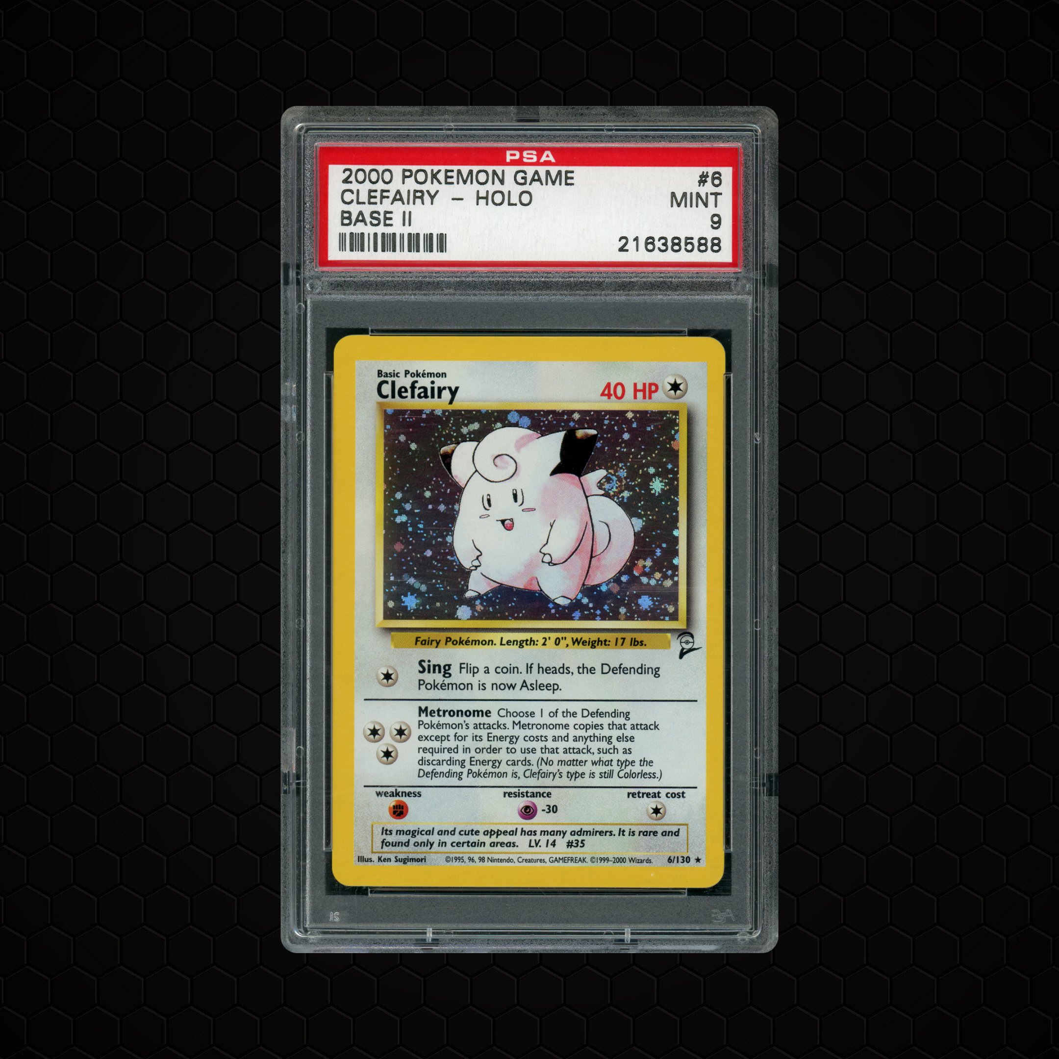 2000 Base Set 2 Clefairy #6 PSA 9