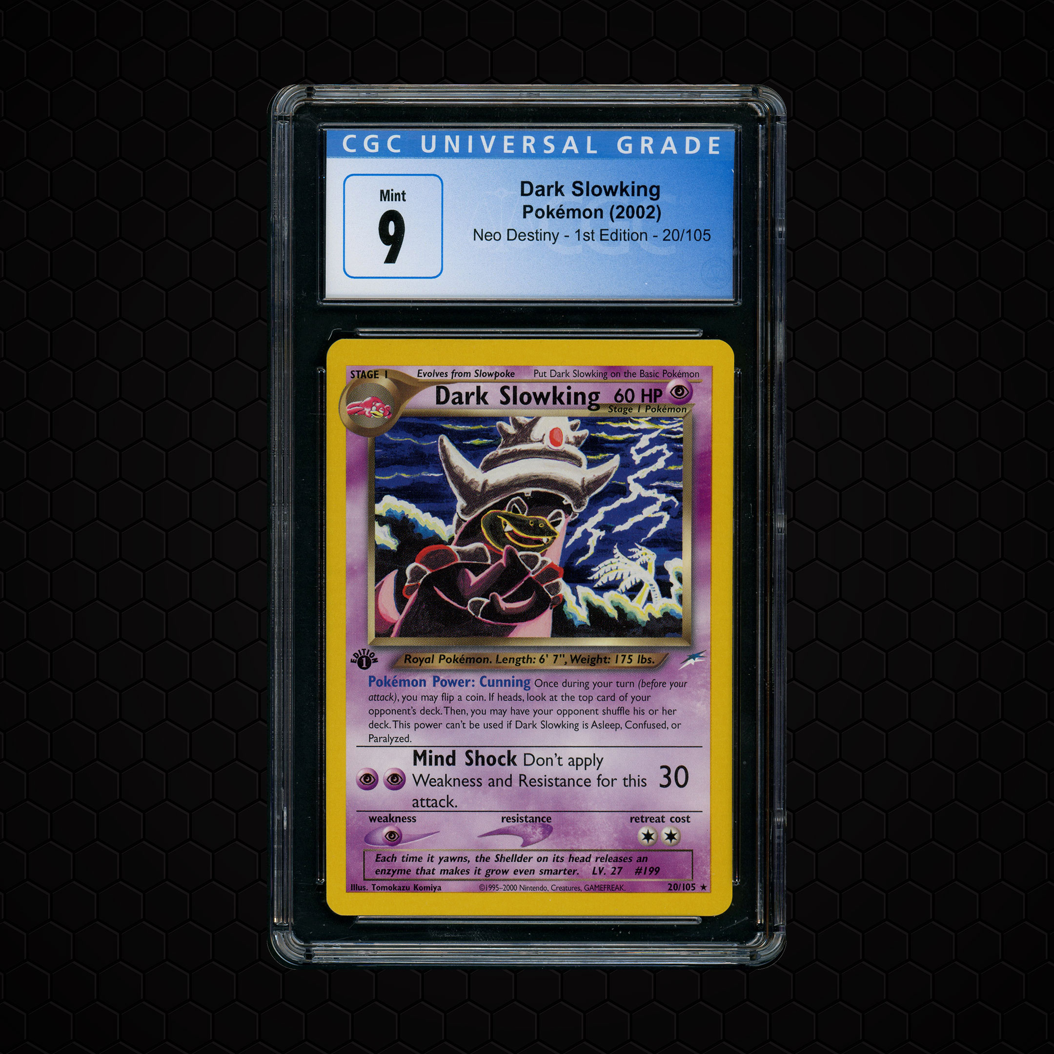 2002 Neo Destiny 1st Edition Dark Slowking #20 CGC 9