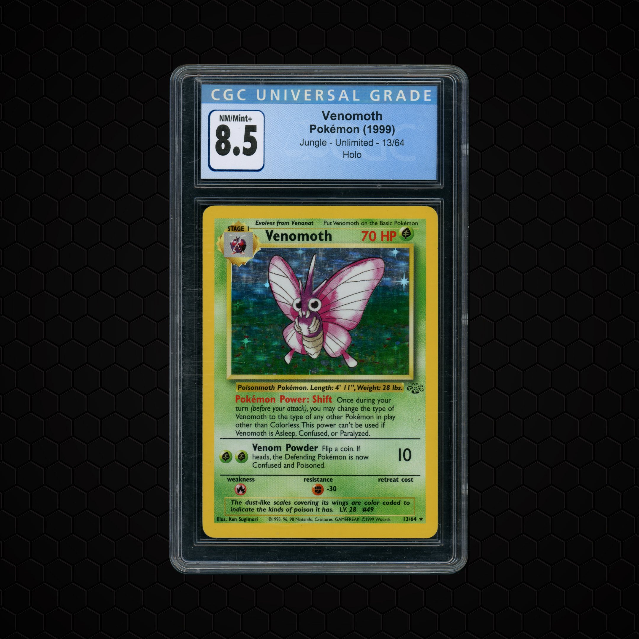 1999 Jungle Unlimited Venomoth #13 CGC 8.5