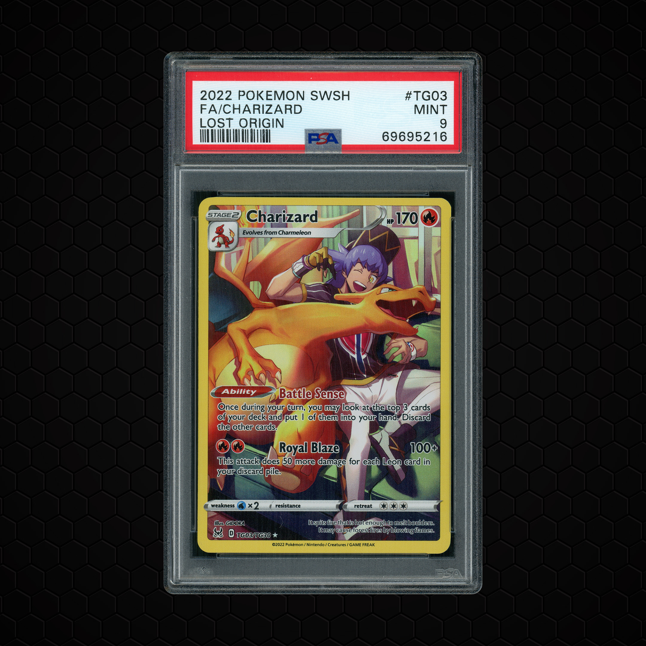 2022 Lost Origin Charizard #TG03 PSA 9