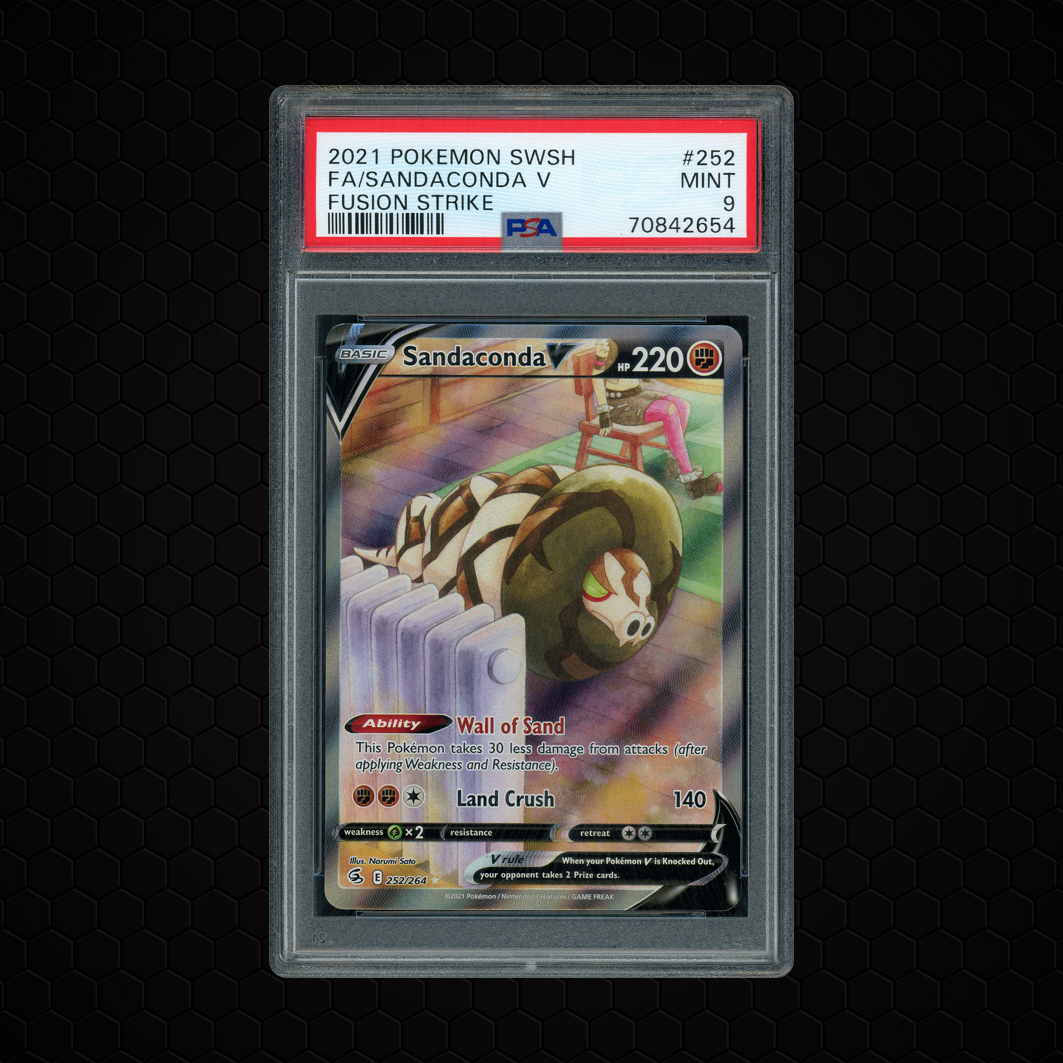 2021 Fusion Strike Sandaconda V #252 PSA 9