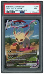 2021 Evolving Skies Leafeon VMAX #205 PSA 9 on Beezie.