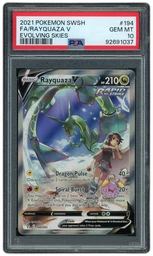 2021 Evolving Skies Rayquaza V #194 PSA 10 on Beezie.