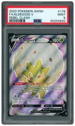 2020 Rebel Clash Eldegoss V #176 PSA 9 on Beezie.
