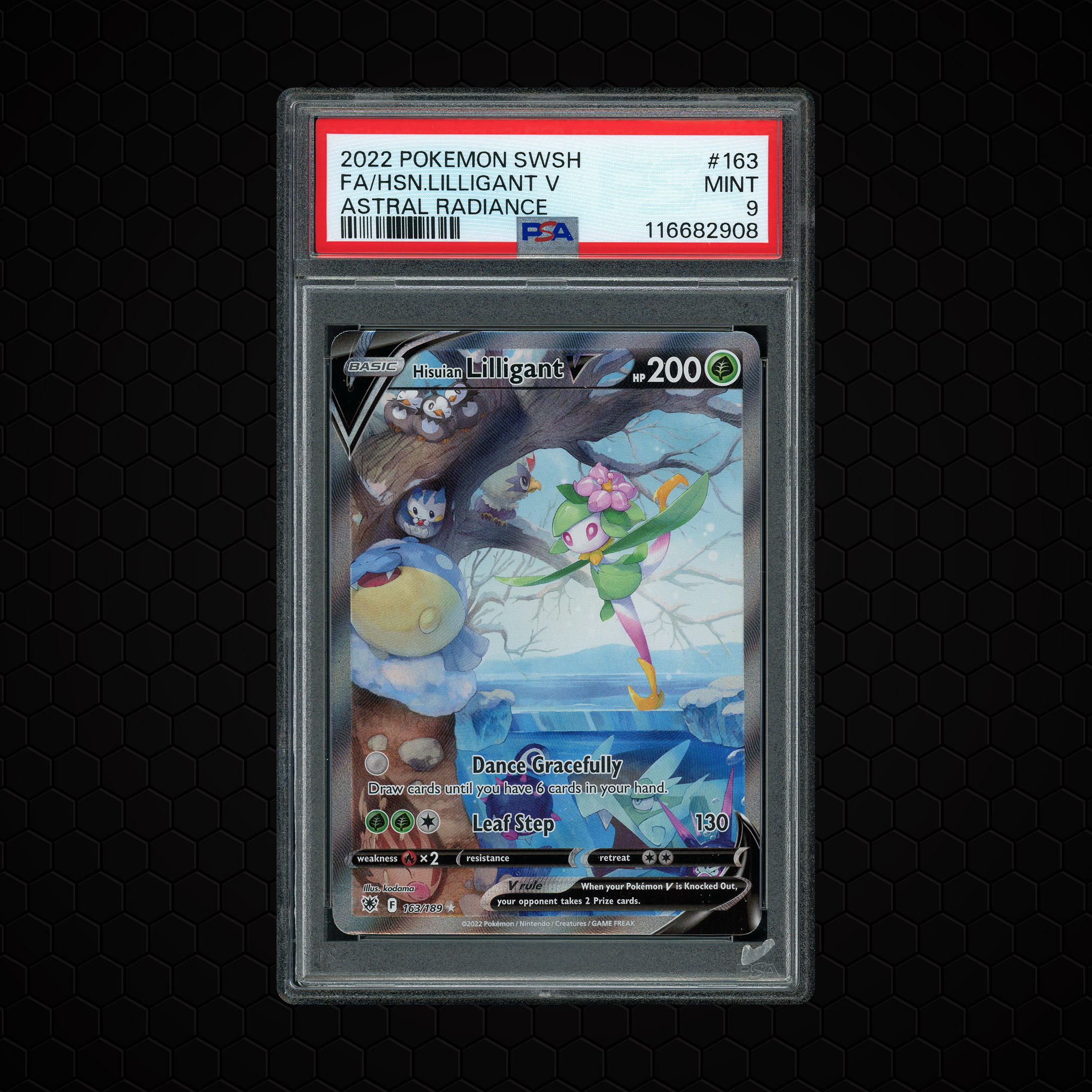 2022 Astral Radiance Hisuian Lilligant V #163 PSA 9
