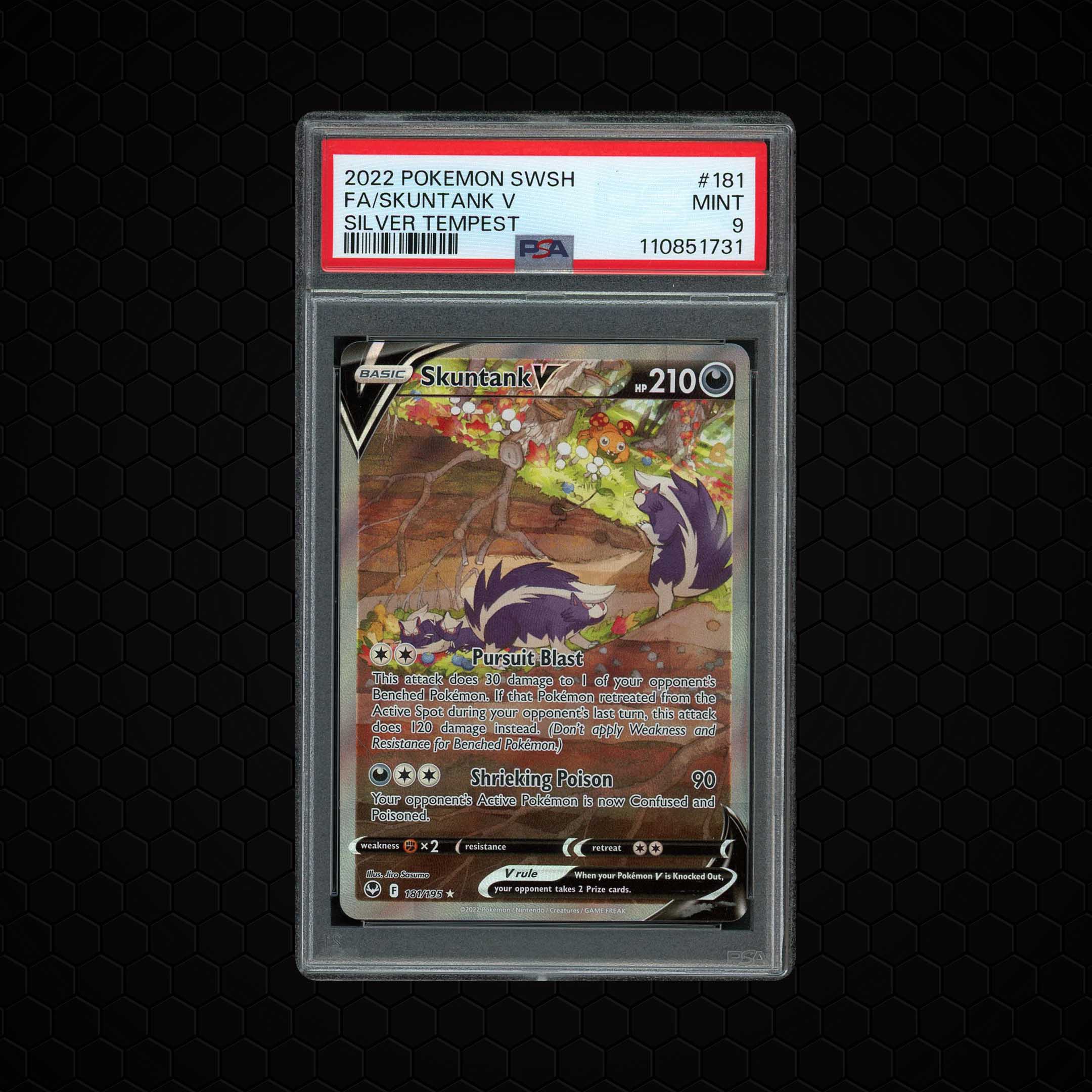 2022 Japanese Silver Tempest Skuntank V #181 PSA 9