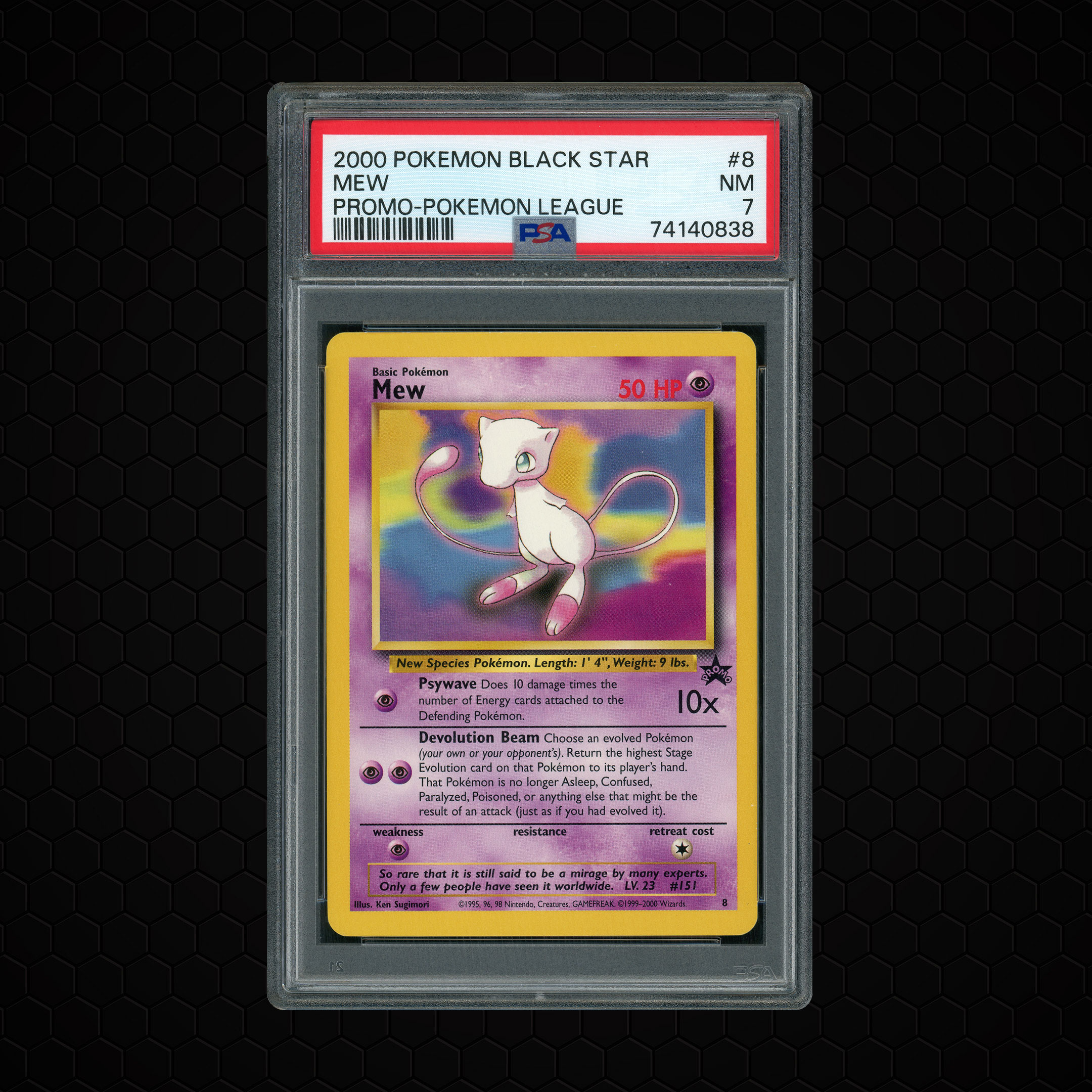 2000 Black Star Promos Mew #8 PSA 7