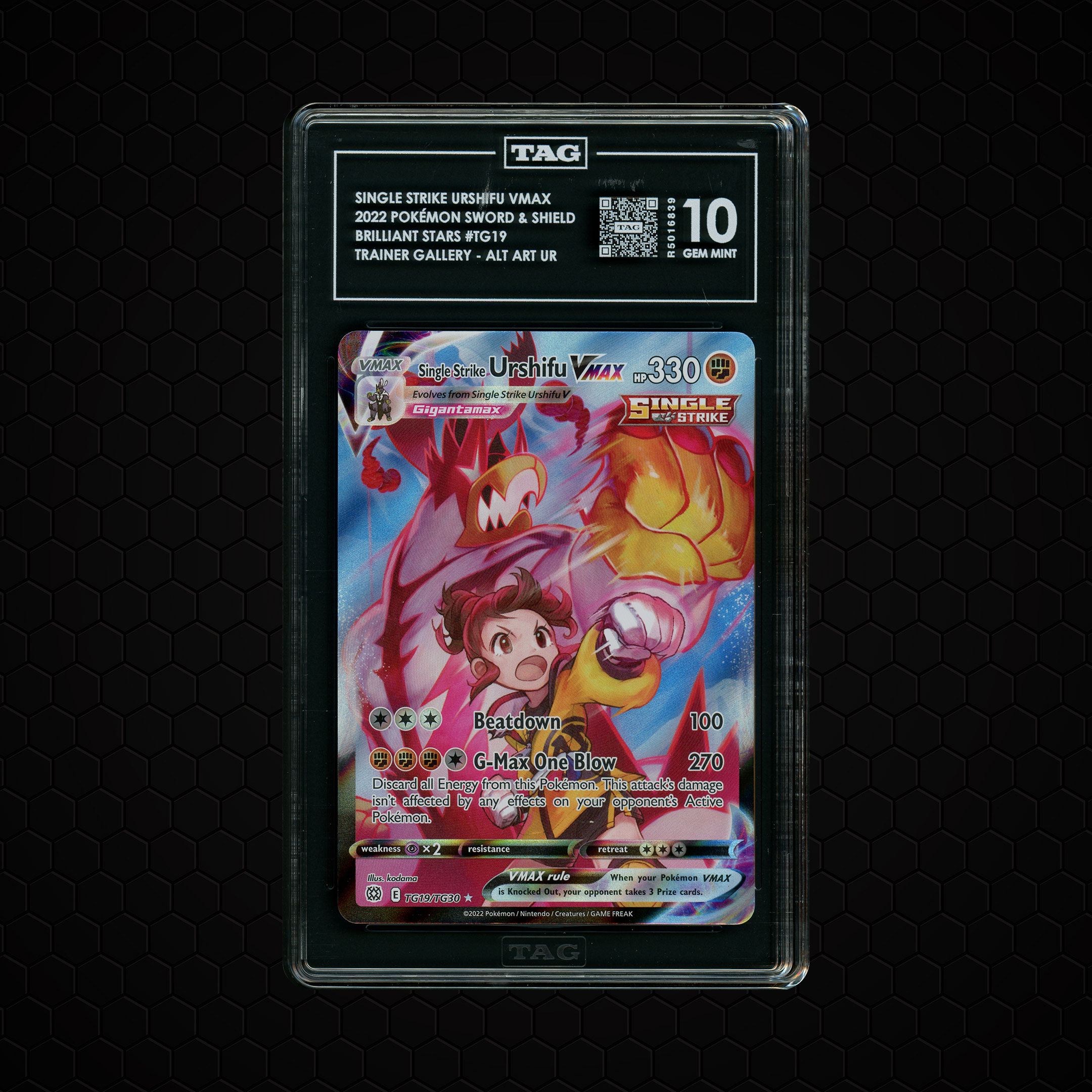2022 Brilliant Stars Single Strike Urshifu VMAX #TG19 TAG 10