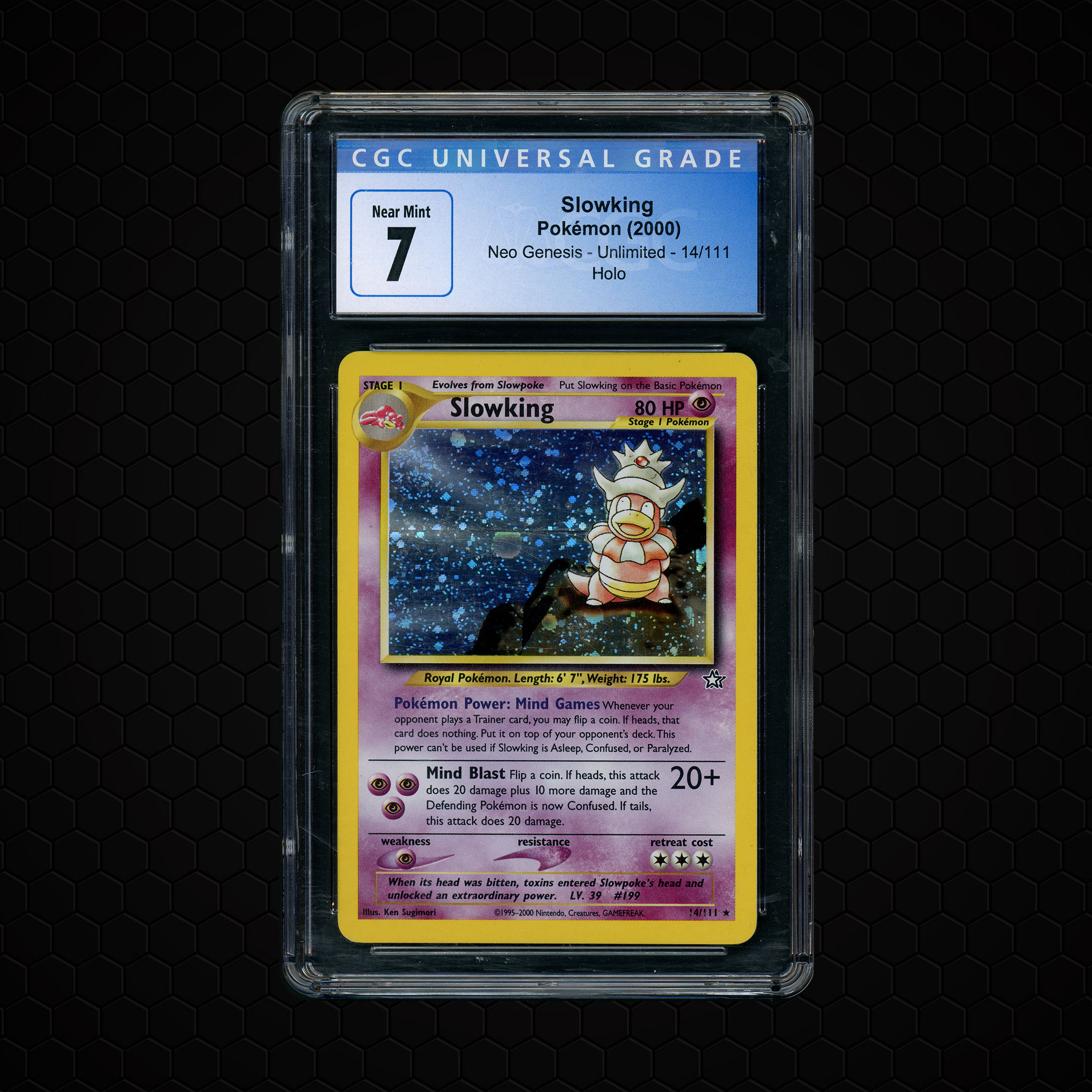 2000 Neo Genesis Unlimited Slowking #14 CGC 7