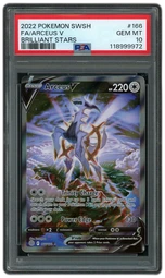 2022 Brilliant Stars Arceus V #166 PSA 10 on Beezie.