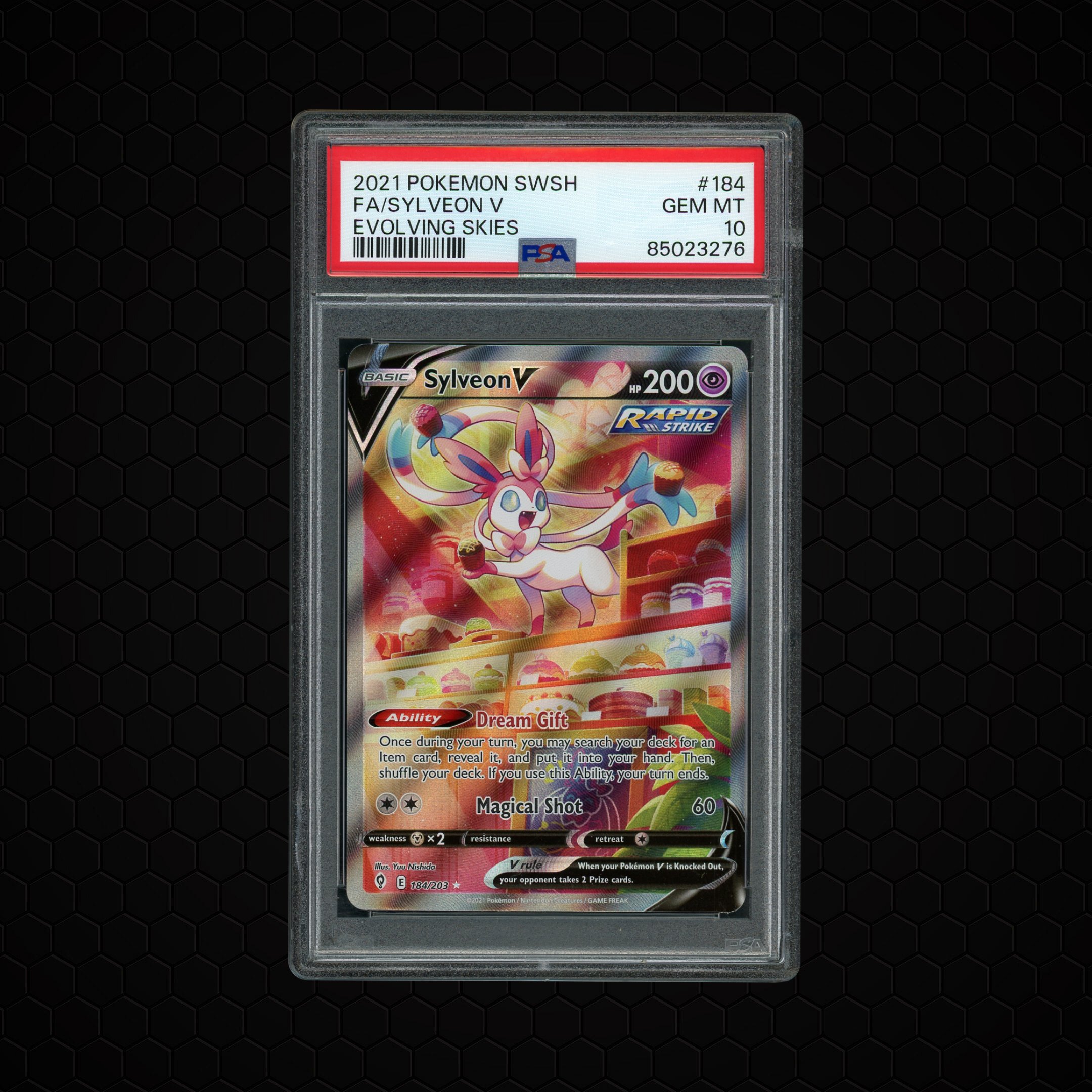 2021 Evolving Skies Sylveon V #184 PSA 10