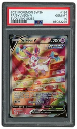 2021 Evolving Skies Sylveon V #184 PSA 10 on Beezie.