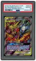2019 Black Star Promo Moltres & Zapdos & Articuno GX #SM210 PSA 10 on Beezie.