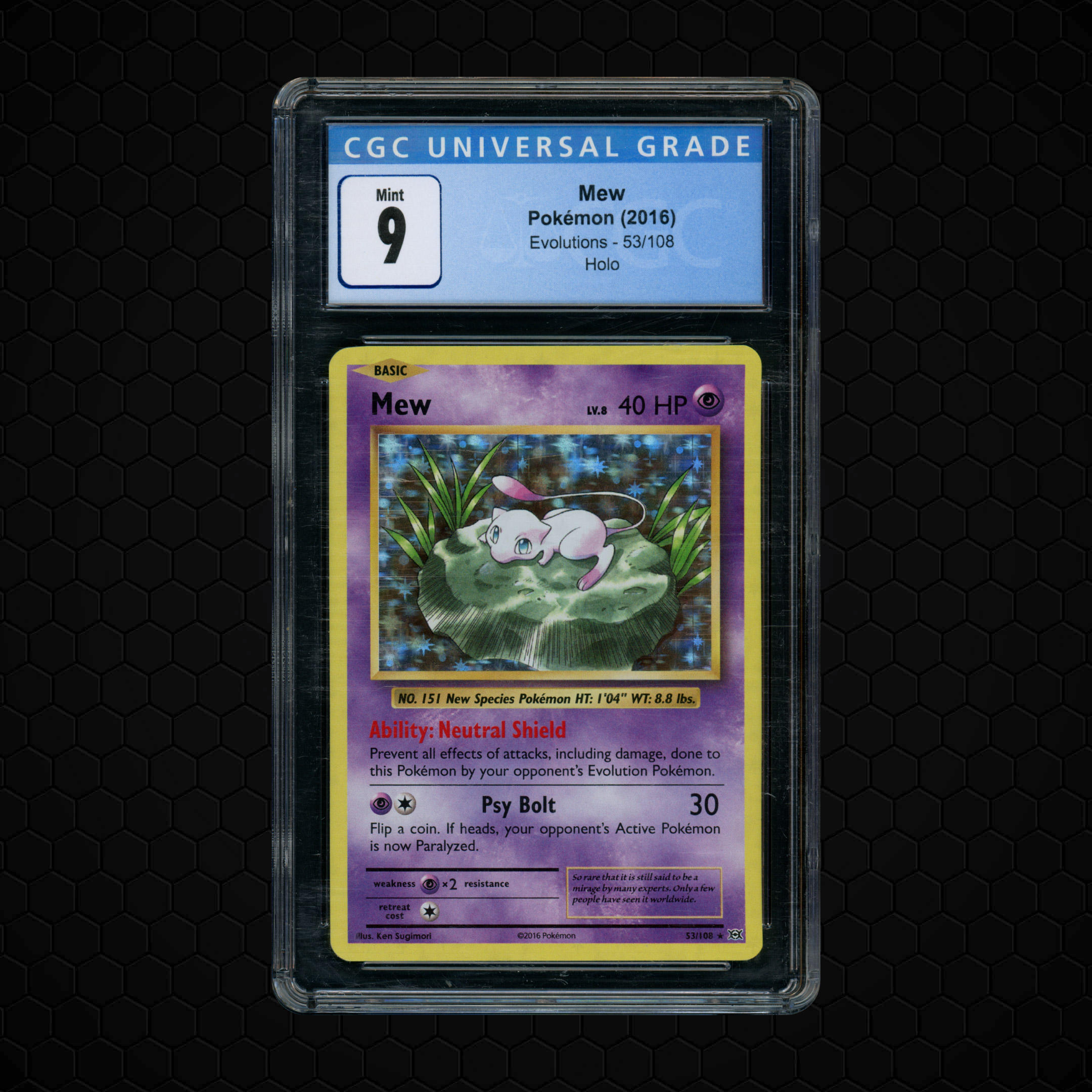 2016 Evolutions Mew #53 CGC 9