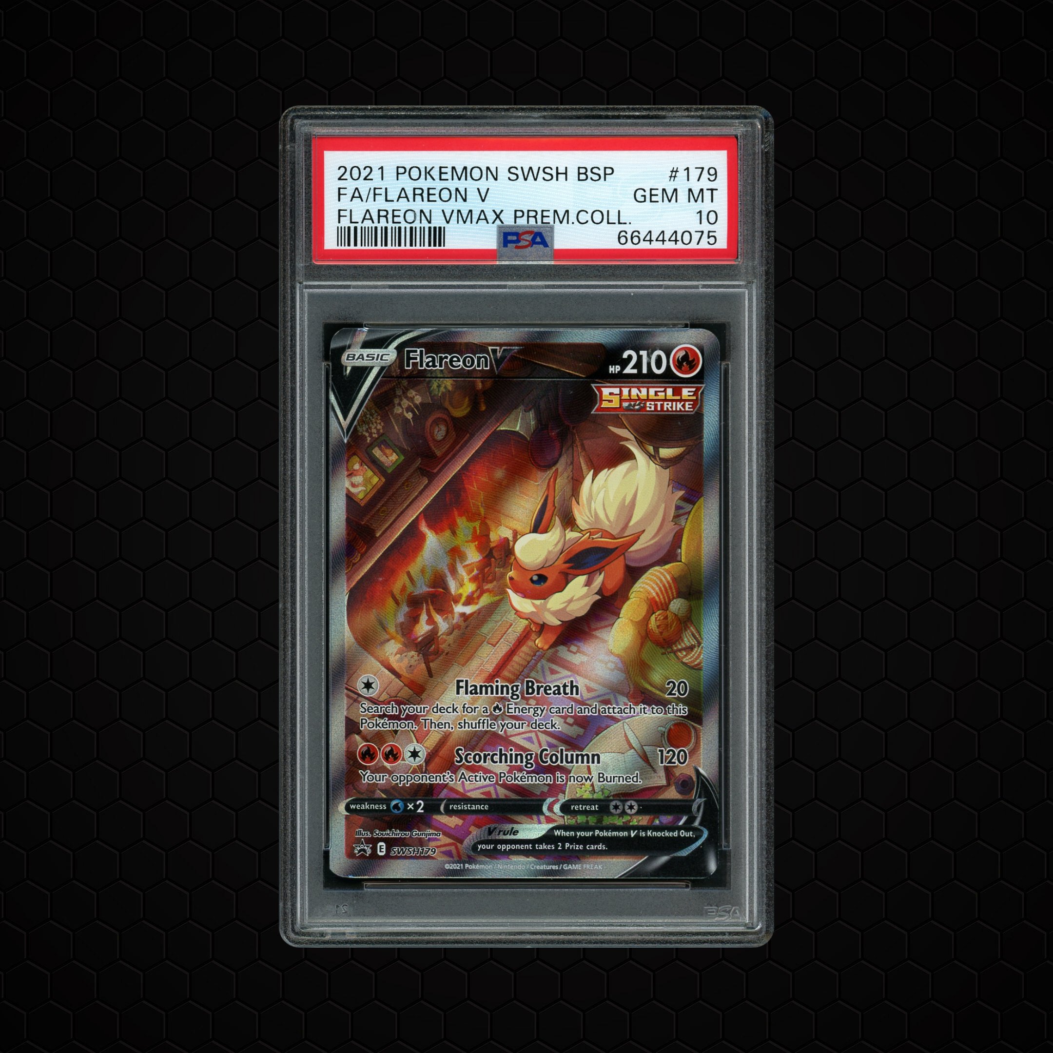 2021 Black Star Promo Flareon V #179 PSA 10