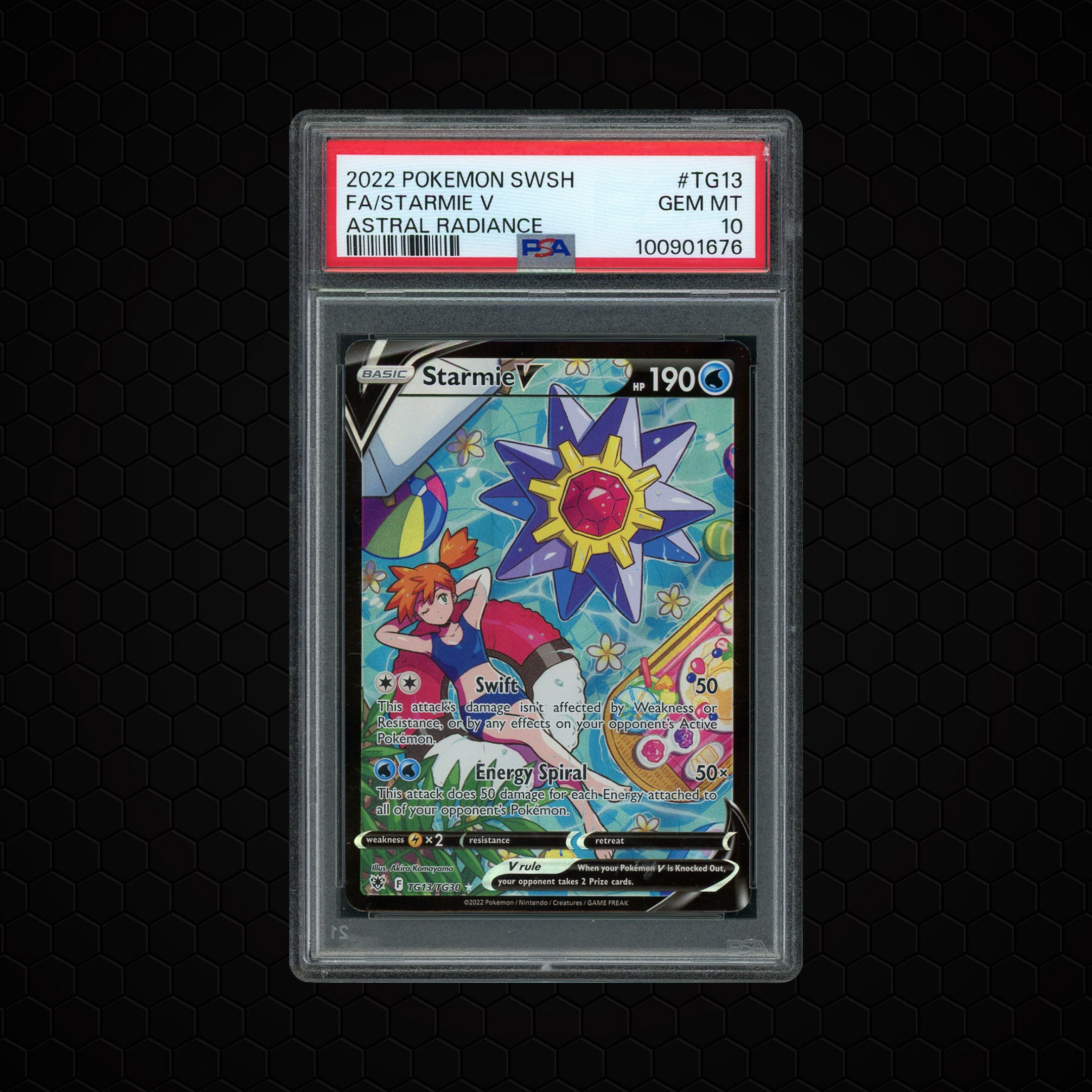 2022 Astral Radiance Starmie V #TG13 PSA 10