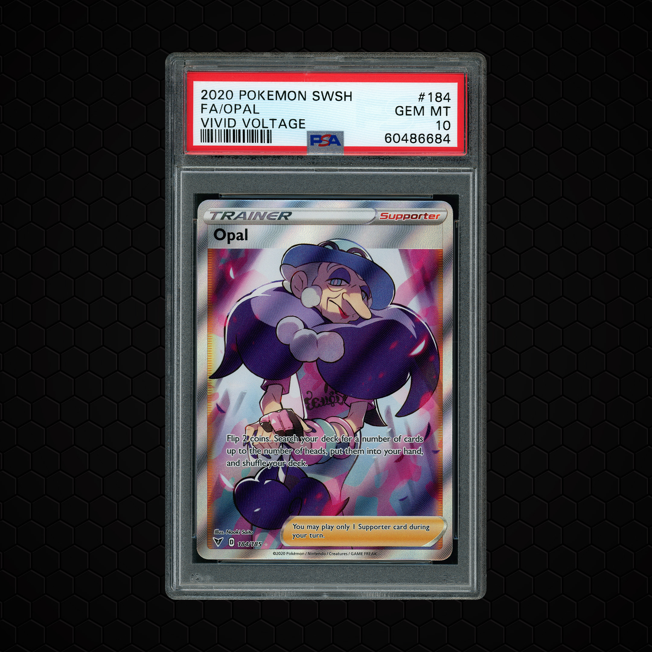 2020 Vivid Voltage Opal #184 PSA 10