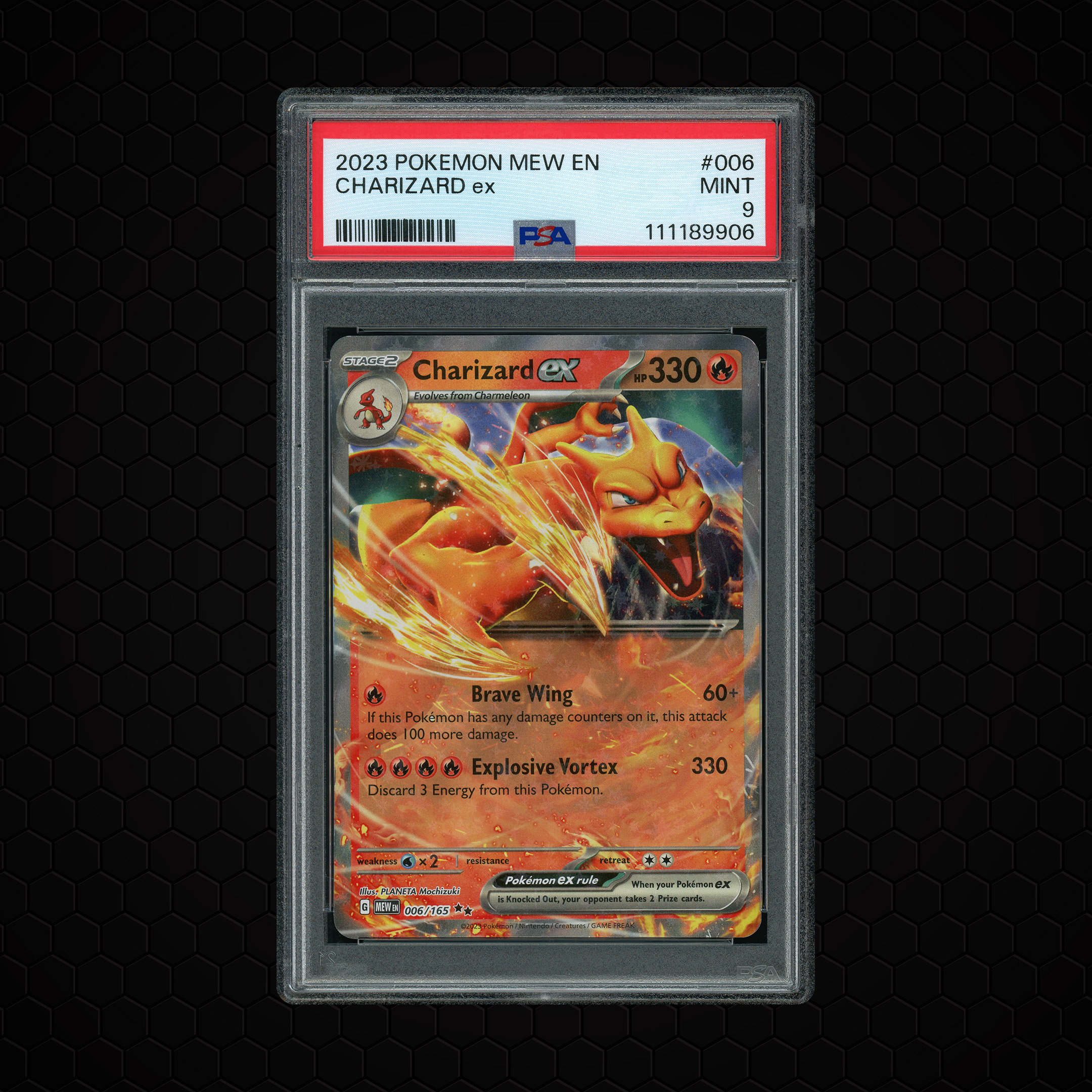 2023 Pokemon 151 Charizard EX #6 PSA 9