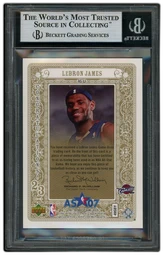 2007-08 SP Game Used All-Star Jersey #ASLJ LeBron James BGS 9 on Beezie.
