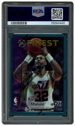 1995 Finest John Stockton & Karl Malone #DS27 PSA 8 on Beezie.