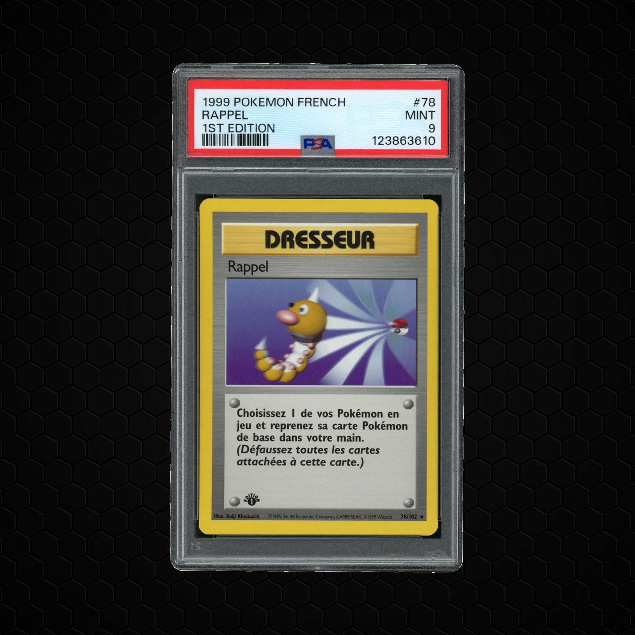 1999 French 1st Edition Rappel #78 PSA 9