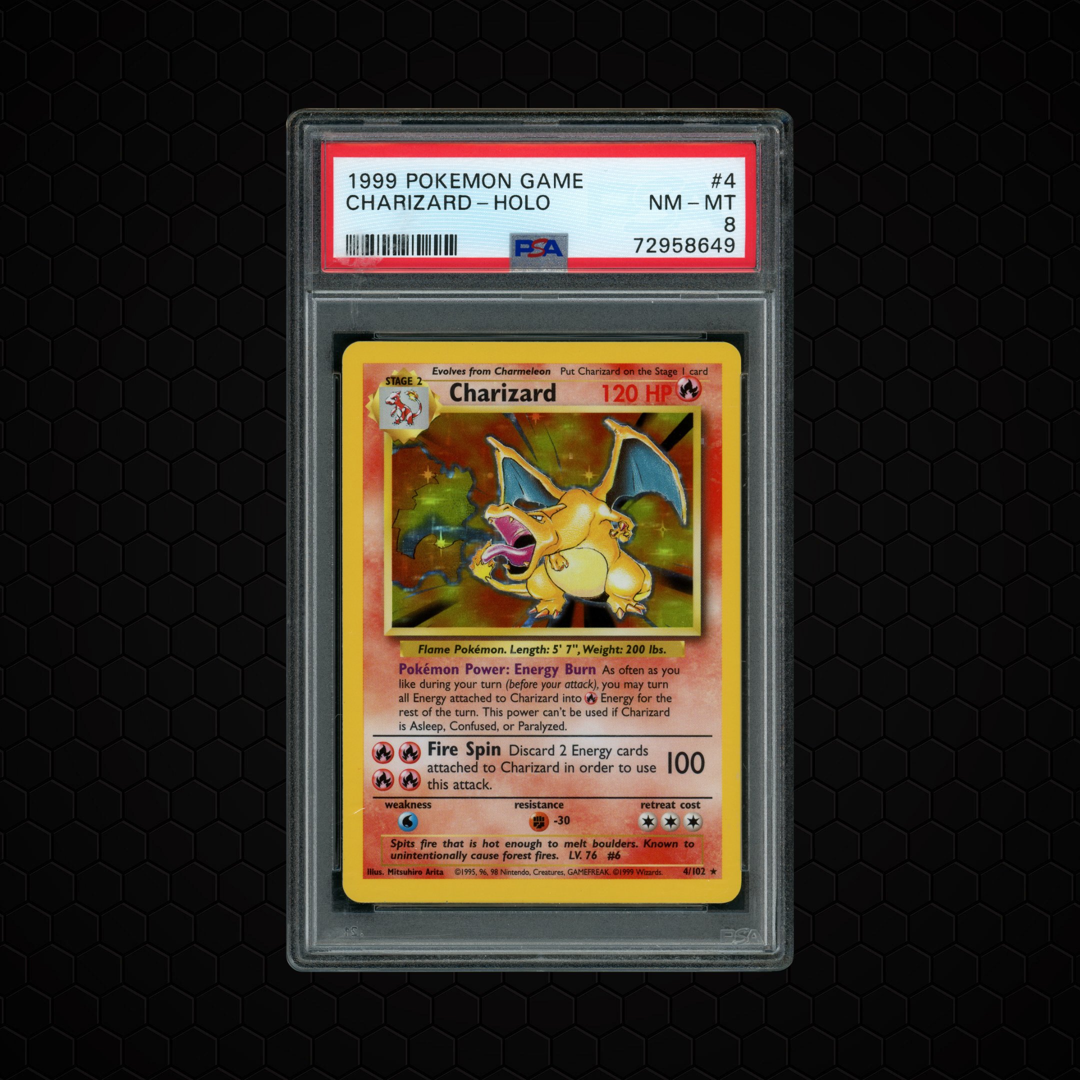 1999 Game Charizard #4 PSA 8