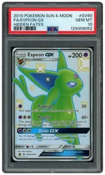 2019 Hidden Fates Espeon GX #SV60 PSA 10 on Beezie.