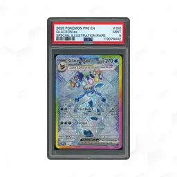 2025 Prismatic Evolutions Glaceon ex #150 PSA 9