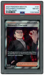2023 Pokemon 151 Giovanni's Charisma #197 PSA 8 on Beezie.