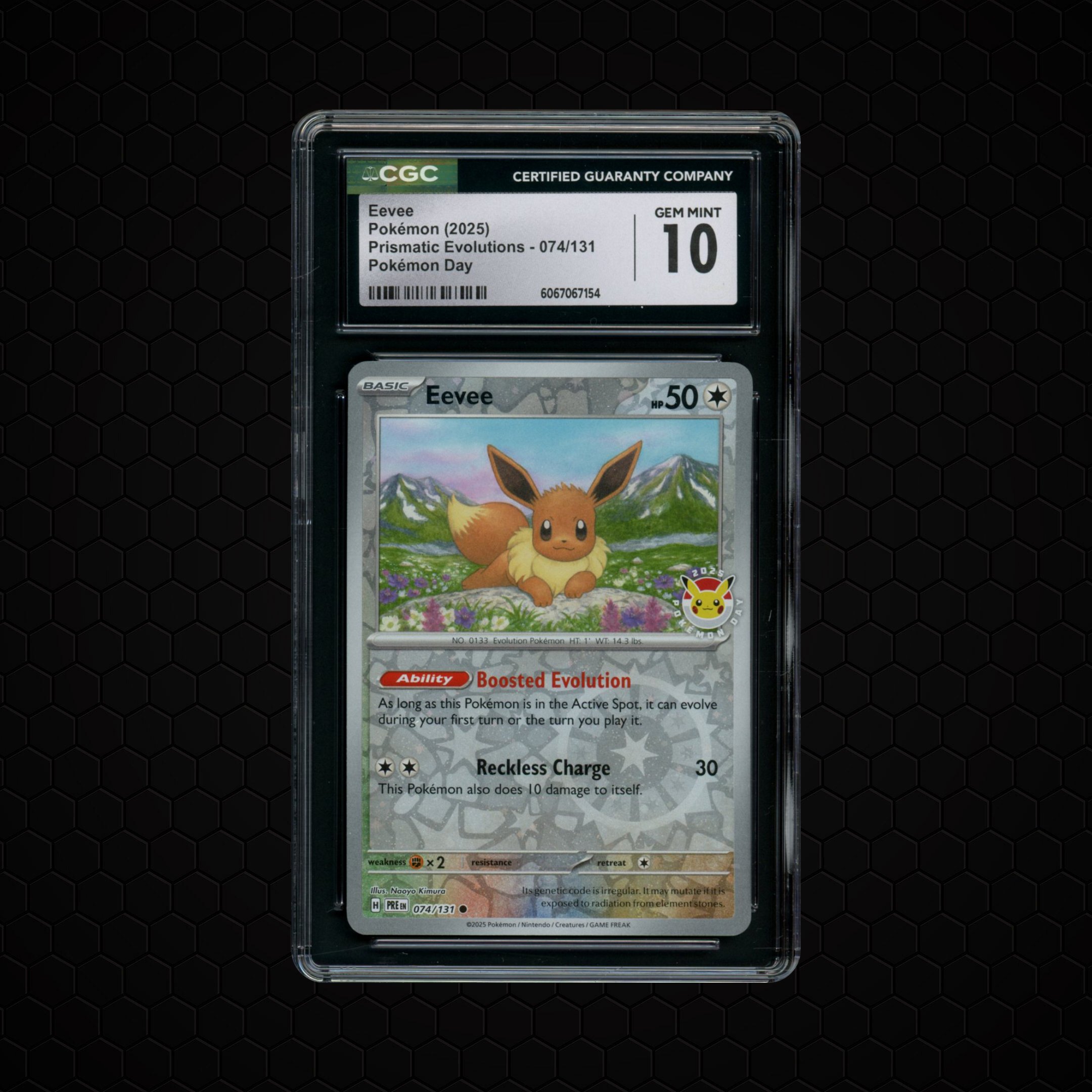 2025 Prismatic Evolutions Eevee #74 CGC 10