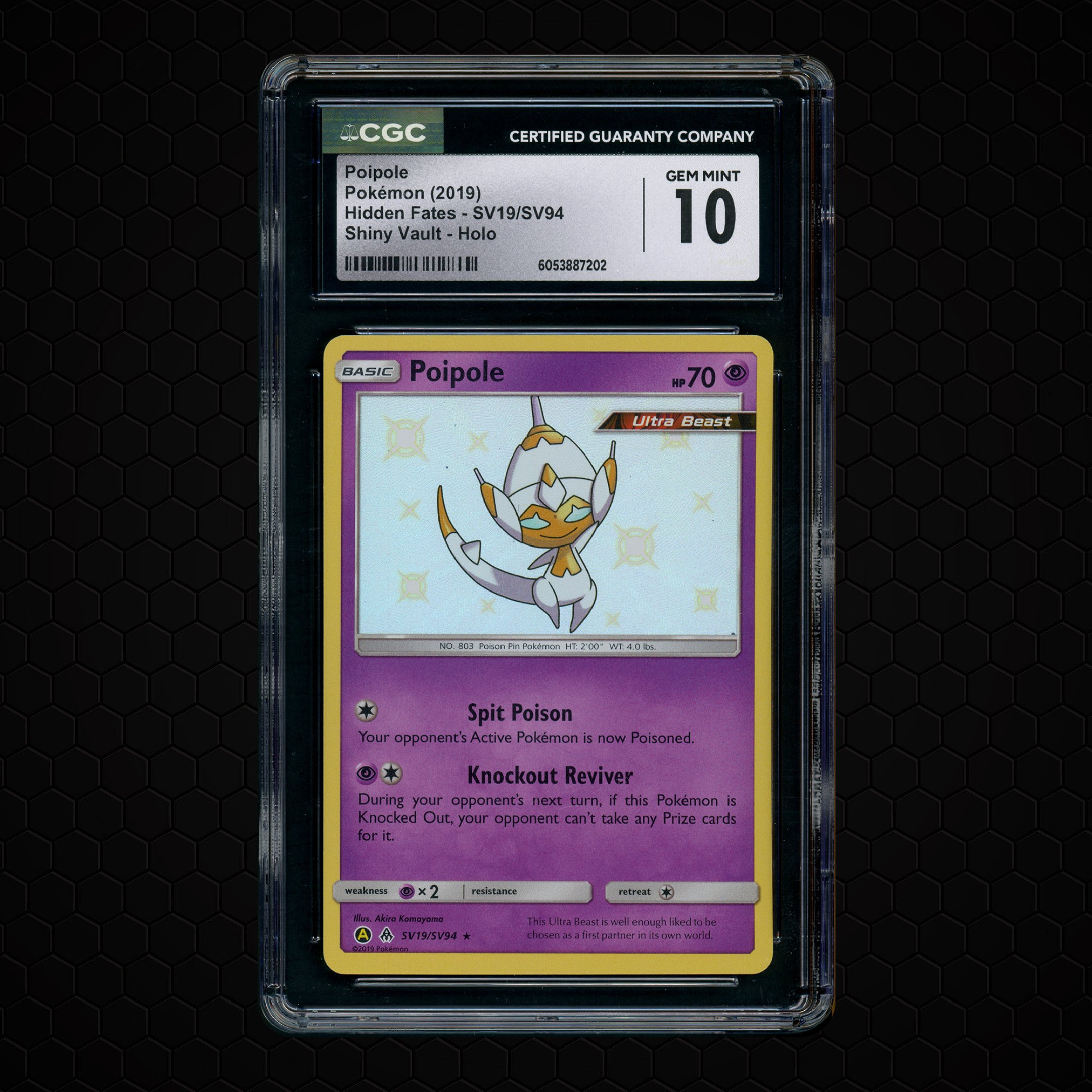 2019 Hidden Fates Poipole #SV19 CGC 10