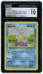 2023 Classic Collection Squirtle #1 CGC 10 on Beezie.