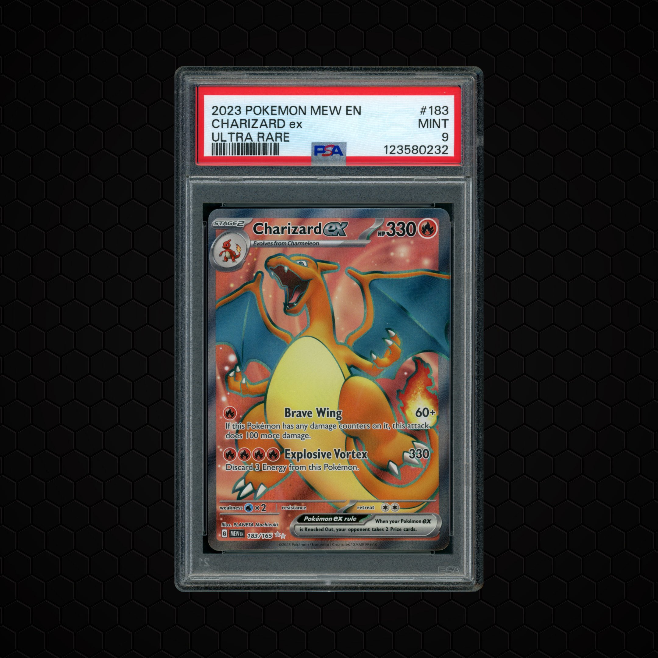 2023 Pokemon 151 Charizard EX #183 PSA 9