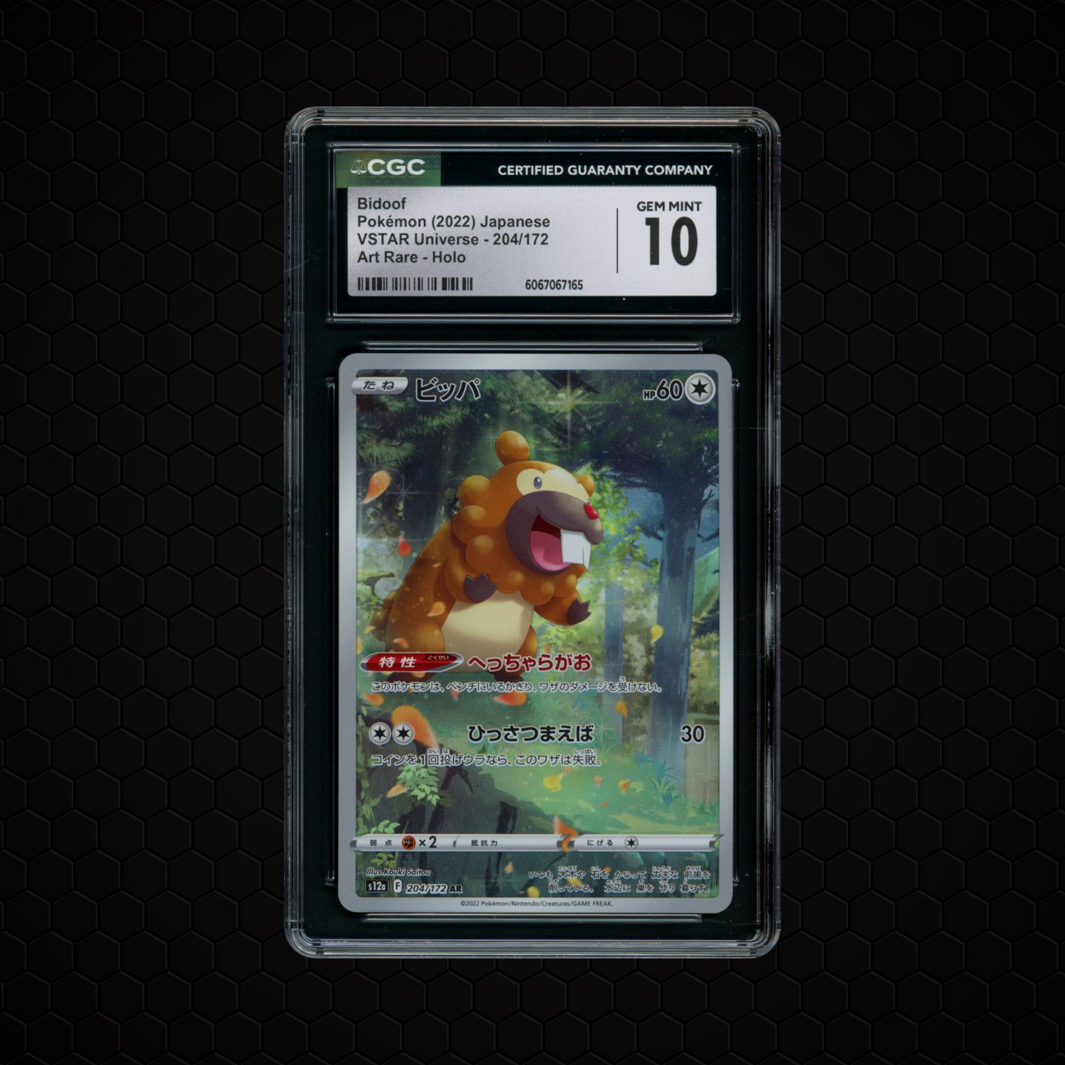 2022 Japanese VSTAR Universe Bidoof #204 CGC 10