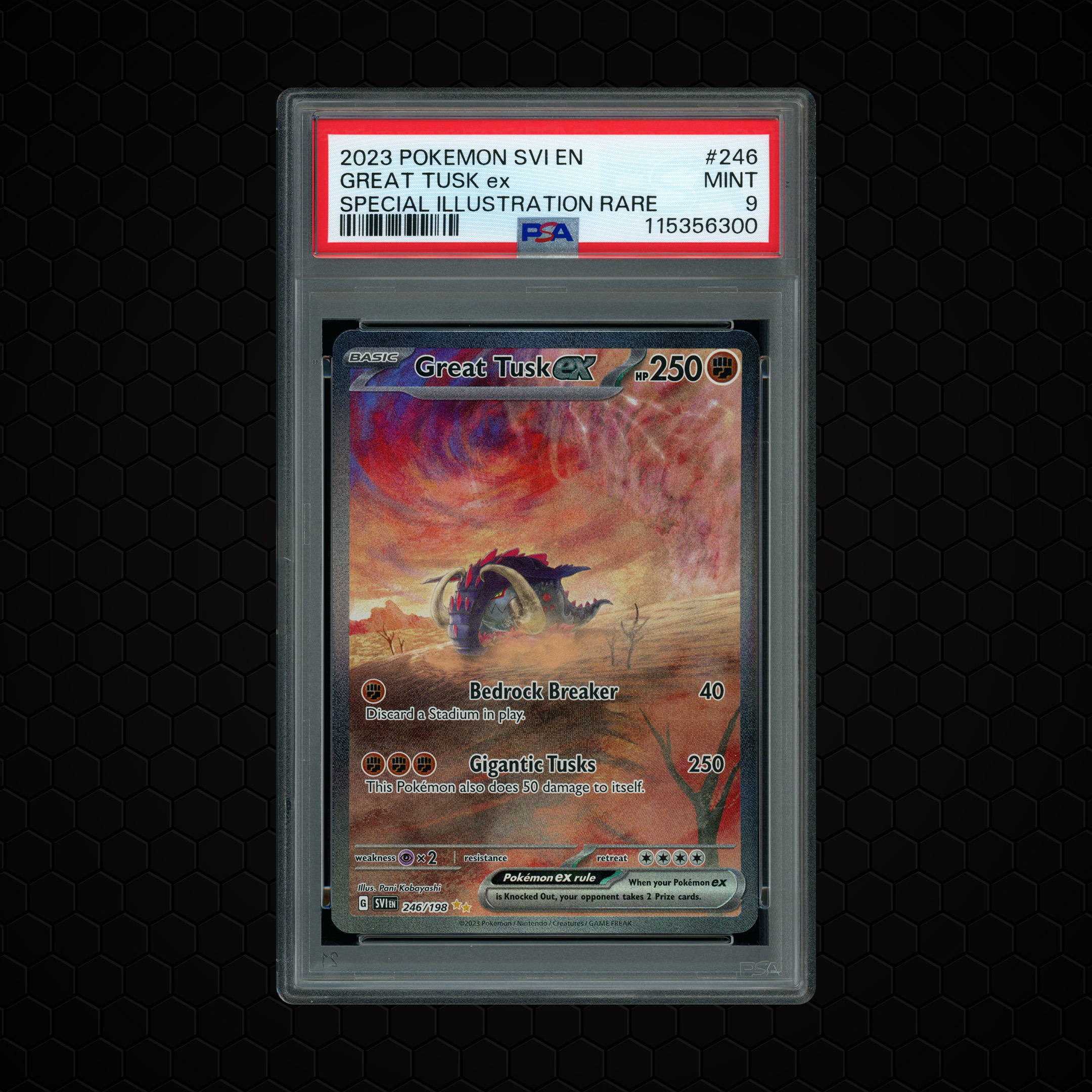 2023 Pokemon 151 Great Tusk EX #246 PSA 9