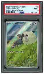 2025 Journey Together Hop's Wooloo #170 PSA 9 on Beezie.