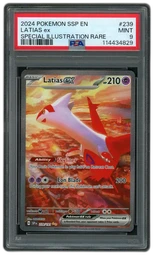 2024 Surging Sparks Latias EX #239 PSA 9 on Beezie.