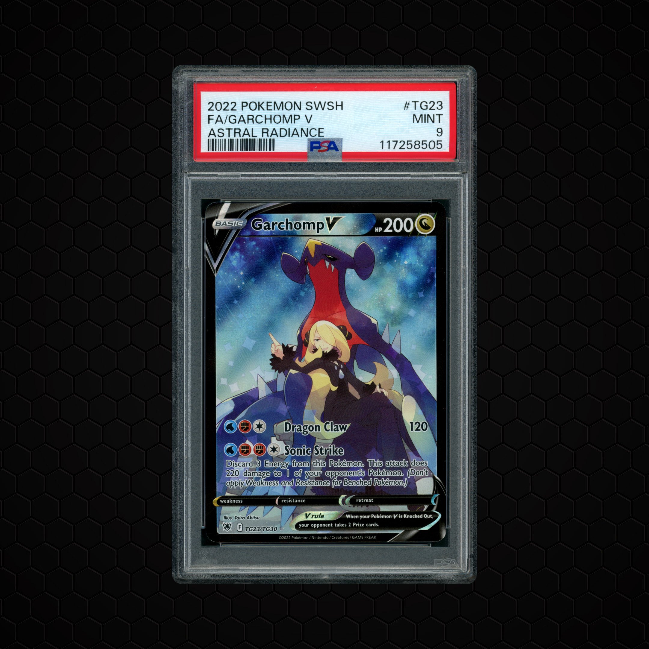 2022 Astral Radiance Garchomp V #TG23 PSA 9